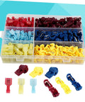 Solid 200 Pc Heat Shrink Wire Crimp Connectors Weather Pack Terminals With Insulated Speaker Box And Auto Wire Tap Kit For Heavy Duty Electrical Work That Is Totally Reliable multicolor connectors in organizer case
