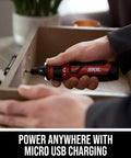 Using 4V Cordless Screwdriver With Circuit Sensor Technology The Go To Tool For Everyday Fixes Includes 45 Piece Bit Set
