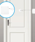 Automatic Rope Door Closer No Drill Punch Free Install Quiet Operation For Home And Bedroom White ABS And Steel Wire