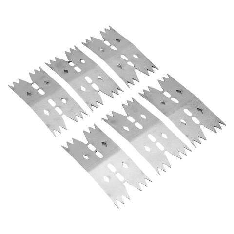 Heavy Duty Stainless Steel Slab Clamping Dogs For Woodworking Jobs, Metal Projects and CNC Work, group of six durable clamping dogs.