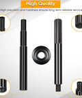 Gimbal bearing alignment and install kit, 3-pack; three black metal alignment rods with threaded ends and knurled grip, center ring included.