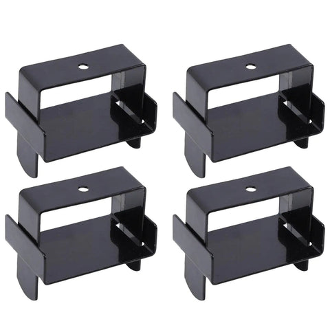 Heavy Duty Stainless Steel Leaf Spring Clamp Kit Boosts Axle Torque Control For Trucks Campers Trailers To Enhance Vehicle Stability, Safety And Towing Performance With Easy Install And Long-Lasting Durability Without Any Breakdown Worries. 4 black clamps