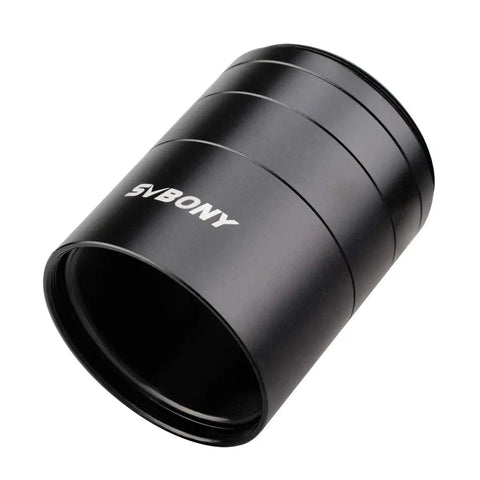 Extension Tube Kit For Cameras And Eyepieces With 5mm 10mm 15mm 30mm Spacers M48x0.75 On Both Sides. Aluminum cylinder, black anodized.