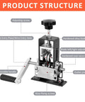 Manual Wire Stripping Machine For 1 To 23 Mm Copper Wire, Drill Powered And Hand Crank Dual Drive, displaying product structure