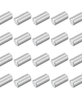 60 Pack M5 X 10mm Stainless Steel Dowel Pins For Mechanical Assembly And Furniture DIY Install Cylindrical Shelf Support Pins Parallel Fasteners Durable 304 Stainless Steel arranged in grid pattern.