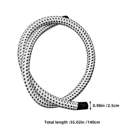 Adjustable PVC Nylon Steam Hose for Garment Steamers with high temp resistance, 140cm length, universal interface, multi-angle bend.
