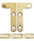 4 Sets Copper Hinges With 360 Degree Pivot Hidden Door Hardware For Wooden Doors Aluminum Doors And Cabinets