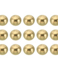 Brass Ball Lamp Finials Nuts Caps Knobs M3x0.5 Thread 15 Piece Set 6mm Shank For Furniture Lighting Or DIY Projects Easy Install