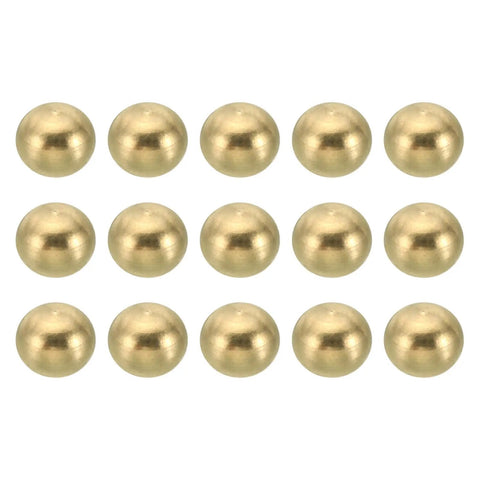 Brass Ball Lamp Finials Nuts Caps Knobs M3x0.5 Thread 15 Piece Set 6mm Shank For Furniture Lighting Or DIY Projects Easy Install