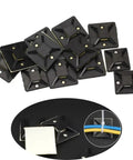 Premium Heavy Hitter Adhesive Cable Tie Bases 400 Piece Pack Black self stick mounts for wire organization on flat surfaces.