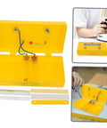 Reliable Conductivity Learning Kit for Hands On Physics Experiments with yellow box, wires, and electrode components