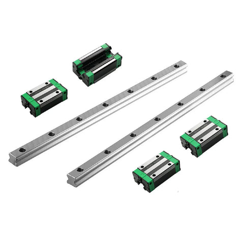 HGR20 600mm Linear Rail Kit with 2 Rails and 4 HGH20CA Carriages for DIY CNC Routers Lathes and Mills Aluminum Mounting Rails