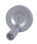 Aluminum Revolving Handwheel for Machinery and Industrial Apps With Engraved Scale Markings, adjustable hole, heavy duty hand wheel