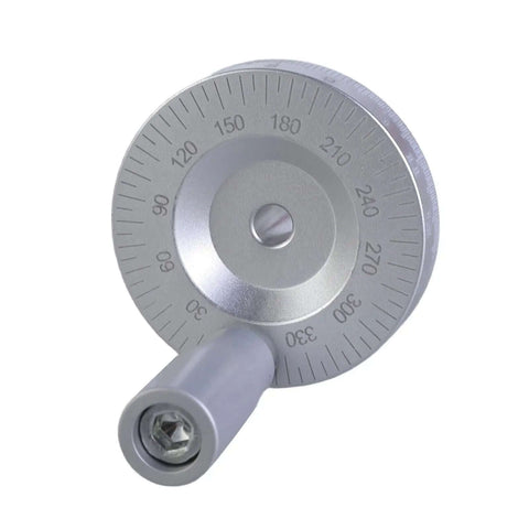 Aluminum Revolving Handwheel for Machinery and Industrial Apps With Engraved Scale Markings, adjustable hole, heavy duty hand wheel