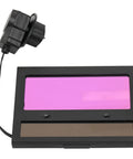 Upgrade Your Welding Game With This Awesome Auto Darkening Solar Powered Lens That Digs Deep Fast, Rocking Din 9 To 13 Shades For Total Eye Protection And Crisp Wide Views Any Time You Hit The Job Site, black solar lens with pink screen.