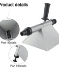 Heavy Duty Mortar Sprayer Electric Drill Attachment For Stucco Plastering Concrete showing detailed view of nozzle and base design.