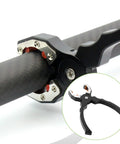 RC Model Pliers Aluminum Alloy Motor Grip Tool with silicone pads for propeller removal and motor housing protection.