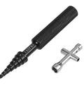 Aluminum Rc Skateboard Bearing Driver And Removal Tool Kit for inner diameters 2mm to 14mm with mini cross tool set for 8mm 608 bearings.