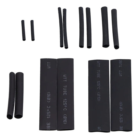 Must Have 170Pcs Heat Shrink Tubing Kit For Pro Grade Electrical Insulation Super Durable Polyethylene That Protects Wires From Overheating And Damage Perfect For Daily Auto Maintenance And Heavy Duty Cable Repair Jobs., black heat shrink tubing set with assorted sizes for wire insulation