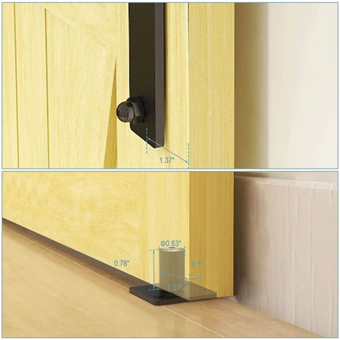Beefed Up 96 Inch Bi Folding Sliding Barn Door Hardware Kit For Four Doors Up To 23 Inches Wide Each Heavy Duty 8 foot track.