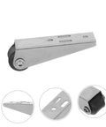 Solid Build Smooth Glide 4 Pack Vertical Barn Door Rollers No Sweat Setup Heavy Duty Pocket Door Hardware Quick Swap slick caster replacement track close-up of roller component