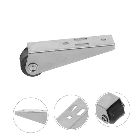 Solid Build Smooth Glide 4 Pack Vertical Barn Door Rollers No Sweat Setup Heavy Duty Pocket Door Hardware Quick Swap slick caster replacement track close-up of roller component