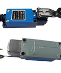Two Pack Momentary Limit Switch With Adjustable Roller Lever Arm for CNC, NC NO, blue dustproof oilproof body