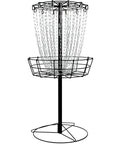 Portable 24 Chains Disc Golf Basket For Practice with pro grade all metal construction, ultra stable base, and easy catch chains.
