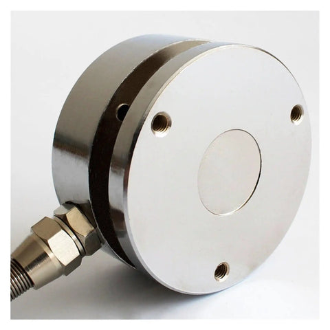 Close-up of Planar Diaphragm Load Sensor for Electronic Scales and Industrial Equipment, 20KG to 200KG Capacities, metal body.
