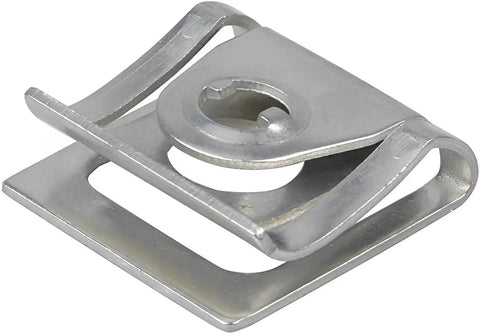 Top Pro Grade Steel 1/4 Turn Quick Release Fasteners For Motorcycle Fairings Universal Fit locking clip, metal, close-up view.