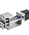 Slick Electric Linear Rail Guide And Z Axis Slide Module with adjustable steel rail and stepper motor for CNC upgrades.