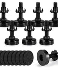 Heavy Duty Furniture Leveling Feet Set of Eight with Adjustable Height for Tables Chairs Cabinets and Sofas Carbon Steel Riser Feet