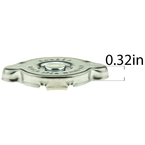 Side view of Beefed Up Radiator Cap T-3R Fit For Nissan Frontier 05-23 Titan 04-22, 0.32 inches thick, heavy-duty pressure relief cap