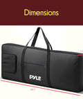 61 Key Keyboard Case Bag For Portable Digital Keyboards Water Resistant Ready To Roll With 420D Polyester Durable Zippers
