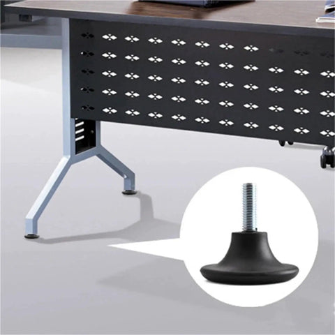 Adjustable Threaded Chair Feet Floor Protectors 50 Pack With Silent Damping No Slip Base Pads for Tables and Cabinets on Uneven Floors