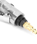 Close-up of the Boss Grade Pneumatic Die Grinder connector, showcasing the steel material and air hose fitting.