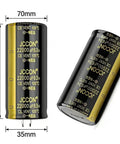 Two Pack 63V 20000uF Snap-In Aluminum Electrolytic Capacitors 35x70mm for welding machines LED drivers power supplies high-power