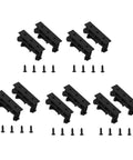 Knockout Slick 35mm Din Rail Mount Adapter Kit For Circuit Boards Loaded With Five green C45 plastic brackets and hardware