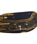 Eid Golden Mosque Travel Pillow With Memory Foam Neck Support featuring intricate gold and black mosque design, zippered cover shown.