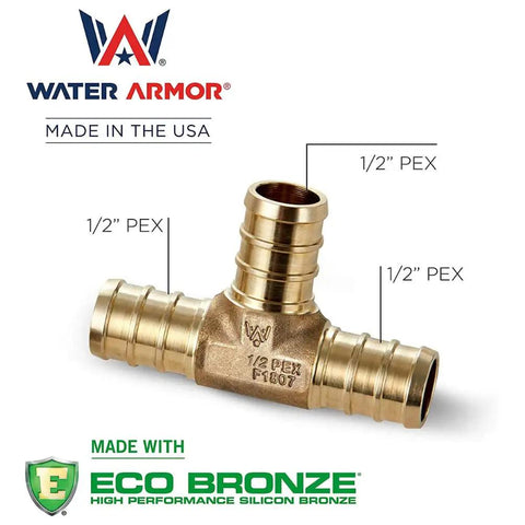 Half Inch PEX Fittings Bundle 220 Pack With 22 Elbows 22 Tees 22 Couplings And 154 Crimp Rings For PEX To PEX Plumbing Connections