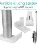 Heavy Duty Walker Wheels And Ski Glides Conversion Kit Built Like A Tank For Smooth Folding Mobility Rollers featuring durable parts.