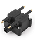 Ignition Coil Pack For Dodge Ram And Viper 8.0L/8.3L V10, shown with dual connectors and terminal sockets, black plastic housing
