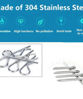 302-Piece Cotter Pin And R Clip Assortment Kit In 13 Sizes, 304 stainless steel hardware set detail view