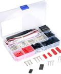 60 Sets Dope Servo Connector Kit With Male And Female JST SYP Plugs 2.54mm Spacing 0.1-1.0 mm2 Wire SN 28B Dupont Crimp Tool