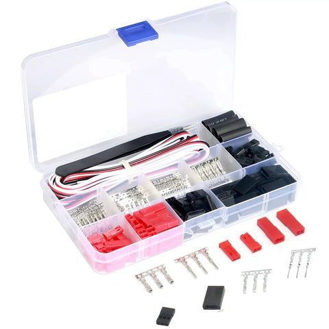 60 Sets Dope Servo Connector Kit With Male And Female JST SYP Plugs 2.54mm Spacing 0.1-1.0 mm2 Wire SN 28B Dupont Crimp Tool
