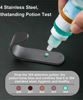 Heavy Duty Peel And Stick Wall Hooks Stainless Steel Coat Rack For Home Entryway shown in potion test for quality assurance.