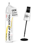 Gloss Black Car Scratch Repair Pen With 2 In 1 Brush Tip Quick Dry Long Lasting OEM Color Match 0.4 Fl Oz shown with brush tip exposed