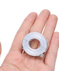 Hand holding Two Piece Split Clamp On Shaft Collar For Five Eighths Inch Shaft Outer Diameter One And Five Sixteenths Inches Thickness