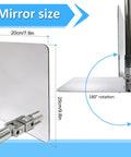 Under Vehicle Inspection Mirror With Three Quarter Inch Extendable Threaded Poles Beefy Build For Large Under Car Search