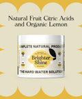 Brighter Shine Dishwasher Cleaner Powder With Lemon Citric Acid For Mineral Buildup And Hard Water Spots, Cleans Dishes And Glassware Like A Pro, Cuts Through Residue, 60 Uses 280 grams jar